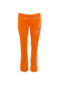 NORBERT BLANC SPORTS - Spodnie dresowe damskie Nordblanc pomarańczowe roz. 38. Kolor: żółty, pomarańczowy, wielokolorowy. Materiał: dresówka. Długość: długie #1