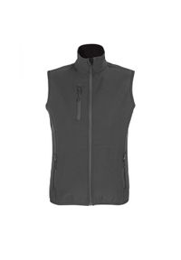 SOL'S - Ocieplacz Damski Falcon Softshell Zapinany Na Zamek Błyskawiczny. Kolor: wielokolorowy, szary, brązowy. Materiał: softshell