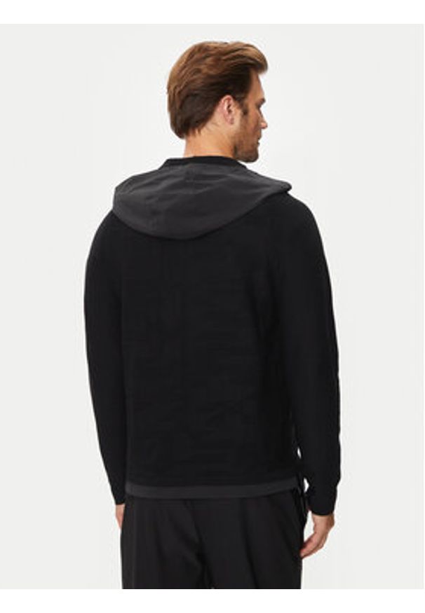 BOSS - Boss Kurtka przejściowa Modak 50517091 Czarny Relaxed Fit. Kolor: czarny. Materiał: syntetyk, wiskoza