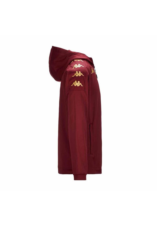 Dziecięca bluza dresowa Kappa Grevolo. Kolor: czerwony. Materiał: dresówka. Sport: piłka nożna