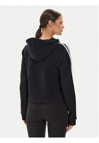 Adidas - adidas Bluza Essentials 3-Stripes French Terry Crop Hoodie IC8767 Czarny Regular Fit. Kolor: czarny. Materiał: bawełna