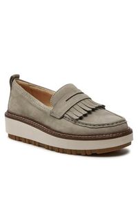 Clarks Mokasyny Oriannaw Loafer 26176640 Szary. Kolor: szary. Materiał: skóra, nubuk