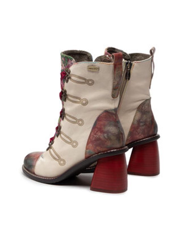 Laura Vita Trzewiki Evcao 01E SL68259-1E Beżowy. Kolor: beżowy. Materiał: skóra