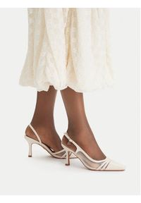 Nine West Szpilki CEO-CR422-D3005C Écru. Kolor: kremowy. Materiał: materiał. Obcas: na szpilce #2