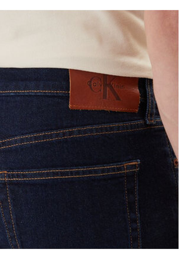 Calvin Klein Jeans Jeansy LV04RF757G Granatowy Slim Fit. Kolor: niebieski