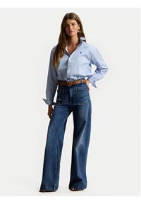 Polo Ralph Lauren Koszula 211910743508 Niebieski Regular Fit. Typ kołnierza: polo. Kolor: niebieski. Materiał: bawełna #4