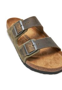 Birkenstock Klapki Arizona Leve 1028151 Khaki. Kolor: brązowy. Materiał: skóra #5