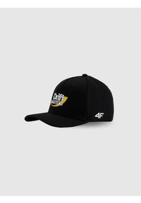 4f - 4F Czapka z daszkiem snapback uniseks 4F x Drift Masters - czarna S/M. Kolor: czarny. Materiał: materiał, bawełna. Wzór: haft. Styl: casual, elegancki #1