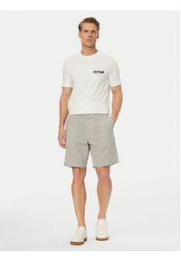 TOMMY HILFIGER - Tommy Hilfiger Szorty materiałowe Dover Seersucker MW0MW42359 Beżowy jasny Slim Fit. Kolor: beżowy. Materiał: bawełna #2