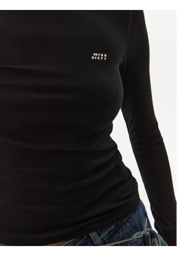 Miss Sixty Bluzka 6L3SJ3810000 Czarny Regular Fit. Kolor: czarny. Materiał: lyocell