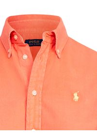 Ralph Lauren - RALPH LAUREN - Koszula Relaxed Fit Oxford. Okazja: na co dzień. Typ kołnierza: polo. Kolor: pomarańczowy. Materiał: bawełna. Długość rękawa: długi rękaw. Długość: długie. Styl: klasyczny, casual #3