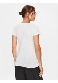 Sisley T-Shirt 3FD4L11A2 Biały Regular Fit. Kolor: biały. Materiał: bawełna #4