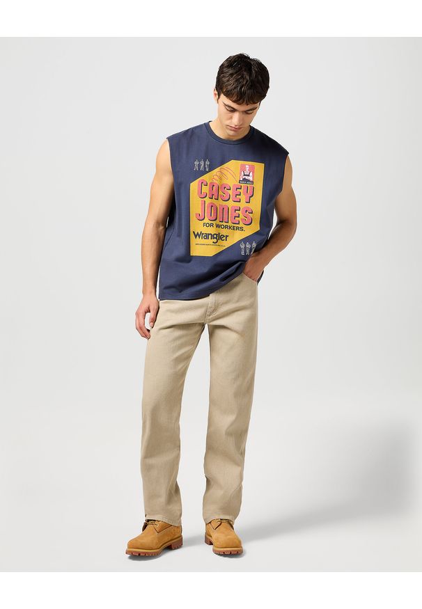 Wrangler - MĘSKIE SPODNIE WRANGLER 13MWZ PREWASHED TAN 112358473