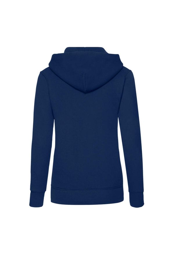 FRUIT OF THE LOOM - Bluza Damska Z Kapturem. Typ kołnierza: kaptur. Kolor: niebieski
