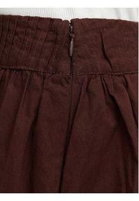 Vero Moda Spódnica mini Esther 10355460 Brązowy ciemny Regular Fit. Kolor: brązowy. Materiał: bawełna #2