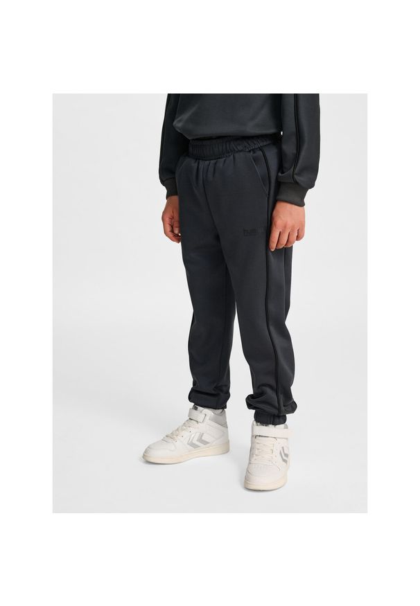 Spodnie dresowe dla dzieci Hummel Interlock. Kolor: wielokolorowy, szary, czarny, brązowy. Materiał: dresówka. Sport: joga i pilates, fitness