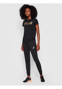 Asics Spodnie dresowe Big Logo 2032A982 Czarny Regular Fit. Kolor: czarny. Materiał: bawełna, dresówka #2