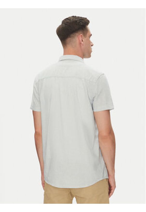 INDICODE Koszula Giulionus 20-402 Szary Regular Fit. Kolor: szary. Materiał: bawełna