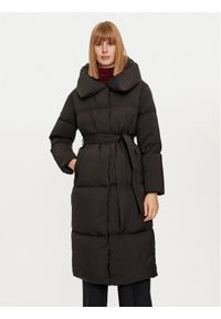 Hetrego - Hetregó Płaszcz zimowy Valery 8N691 Czarny Loose Fit. Kolor: czarny. Materiał: syntetyk. Sezon: zima