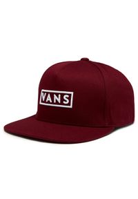 Vans Czapka z daszkiem Mn Easy Box Snapback VN0A45DP4QU1 Bordowy. Kolor: czerwony. Materiał: materiał #1