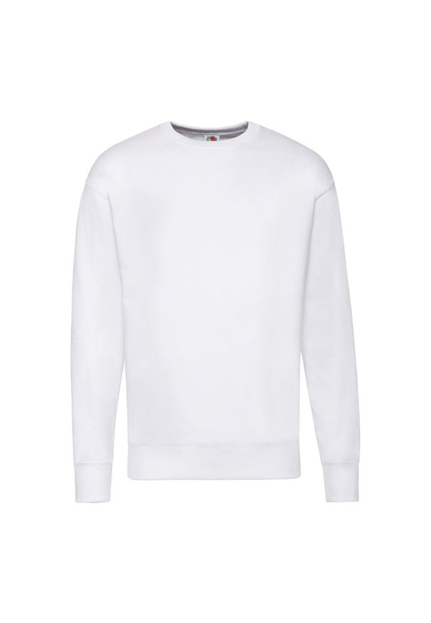 FRUIT OF THE LOOM - Lekka Bluza Rozpinana Unisex Dla Dorosłych. Kolor: biały