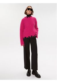 Herskind Sweter Caleb 4923970 Różowy Regular Fit. Kolor: różowy. Materiał: wełna #2