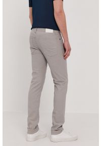 Trussardi Jeans - Trussardi - Spodnie. Okazja: na co dzień. Kolor: beżowy. Materiał: tkanina. Styl: casual #4
