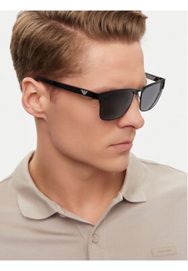 Emporio Armani Okulary przeciwsłoneczne 0EA2087 301487 Szary. Kolor: szary