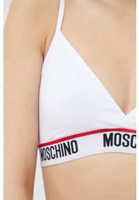 Moschino Underwear biustonosz kolor biały. Kolor: biały. Rodzaj stanika: odpinane ramiączka