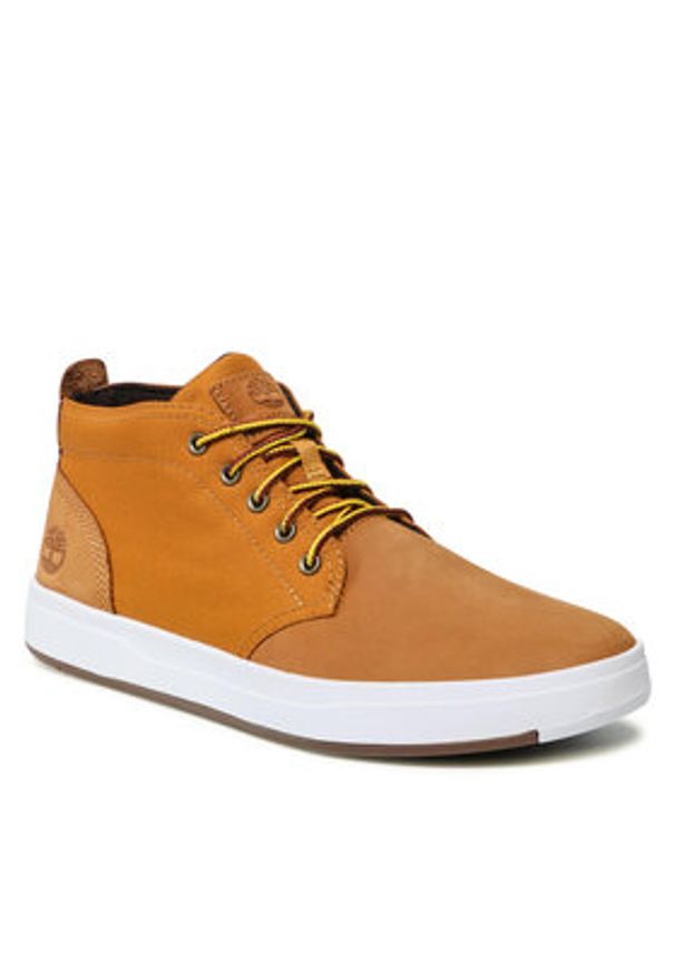 Timberland Sneakersy Davis Square TB0A1OI32311 Brązowy. Kolor: brązowy. Materiał: nubuk, skóra