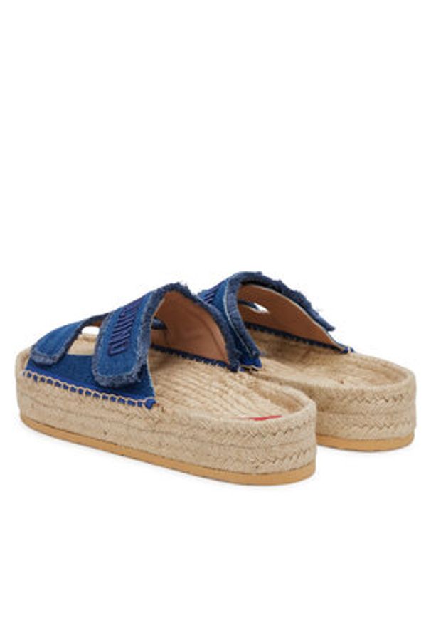 Love Moschino - LOVE MOSCHINO Espadryle JA28383G0MJO5700 Niebieski. Kolor: niebieski. Materiał: materiał