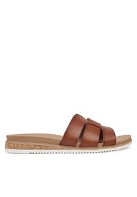 skechers - Skechers Klapki BOBS Desert Kiss Low-Peak Look 114707/CSNT Brązowy. Kolor: brązowy. Materiał: skóra