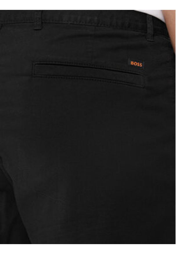 BOSS - Boss Szorty materiałowe Chino-Slim 50513026 Czarny Slim Fit. Kolor: czarny. Materiał: bawełna