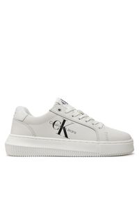 Calvin Klein Jeans Sneakersy Chunky Cupsole Laceup Mon Lth Wn YW0YW00823 Biały. Kolor: biały. Materiał: skóra #1