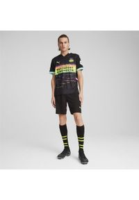 Puma - Męskie szorty PSV Eindhoven PUMA Black Poison Pink. Kolor: wielokolorowy, czarny, różowy