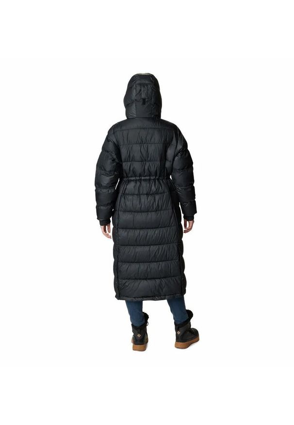 columbia - Płaszcz Puchowy Columbia Pike Lake Ii Long Jacket Damski Zimowy. Kolor: czarny. Materiał: puch. Sezon: zima