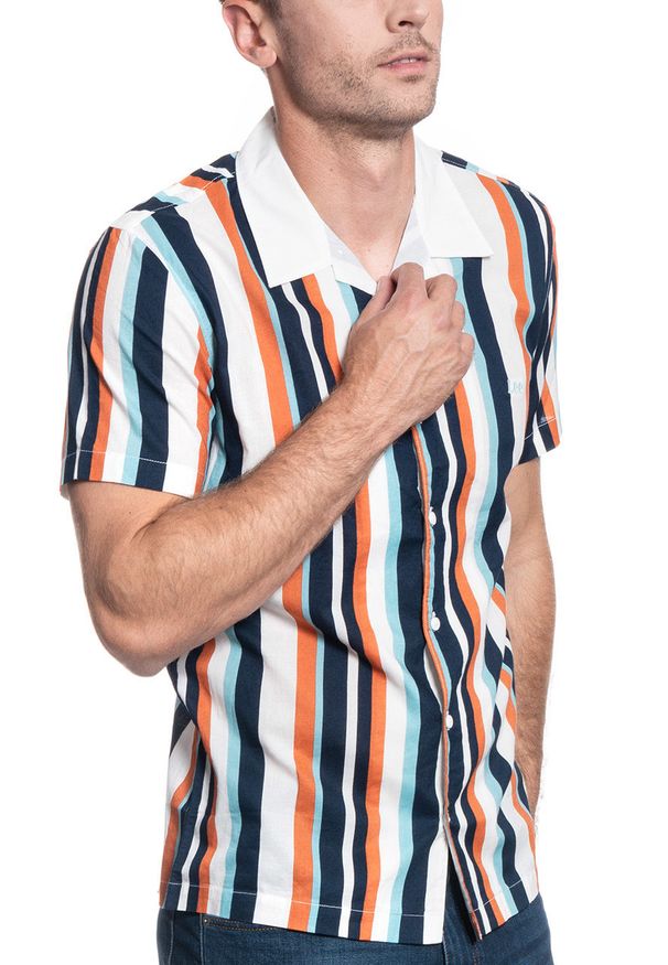 Lee - MĘSKA KOSZULA LEE SS BOWLING SHIRT REGULAR FIT DESERT ORANGE L68BTAOB 112117037