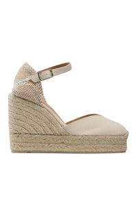 Castañer Espadryle Chiarita/8ED/001 020983-203 Beżowy. Kolor: beżowy. Materiał: materiał