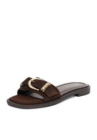 Beverly Hills Polo Club Klapki EO-WI16-ALYSHA-01 Brązowy. Kolor: brązowy. Materiał: zamsz, skóra #9