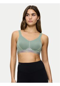 Triumph Biustonosz sportowy Triaction Cardio Flow 10205923 Zielony. Kolor: zielony. Materiał: syntetyk