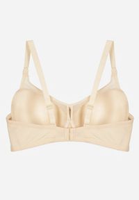 Born2be - Beżowy Biustonosz z Koronką i Transparentną Wstawką Heliphine. Kolor: beżowy. Materiał: koronka. Wzór: koronka #6