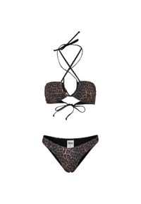 Urban Classics - Zestaw Bikini Dla Pań I Panów Z Nadrukiem Lamparta. Kolor: wielokolorowy, brązowy, czarny. Wzór: nadruk #1