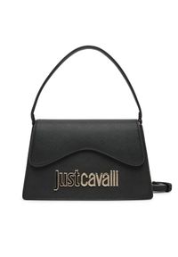 Just Cavalli Torebka 78RA4BB4 ZS766 Czarny. Kolor: czarny. Materiał: skórzane