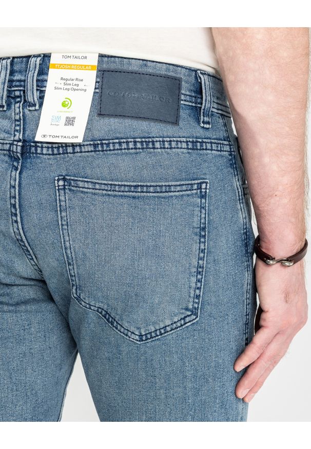 Męskie Spodnie Jeansowe Tom Tailor TTJOSH REGULAR Stone Blue Denim 1048363 10141