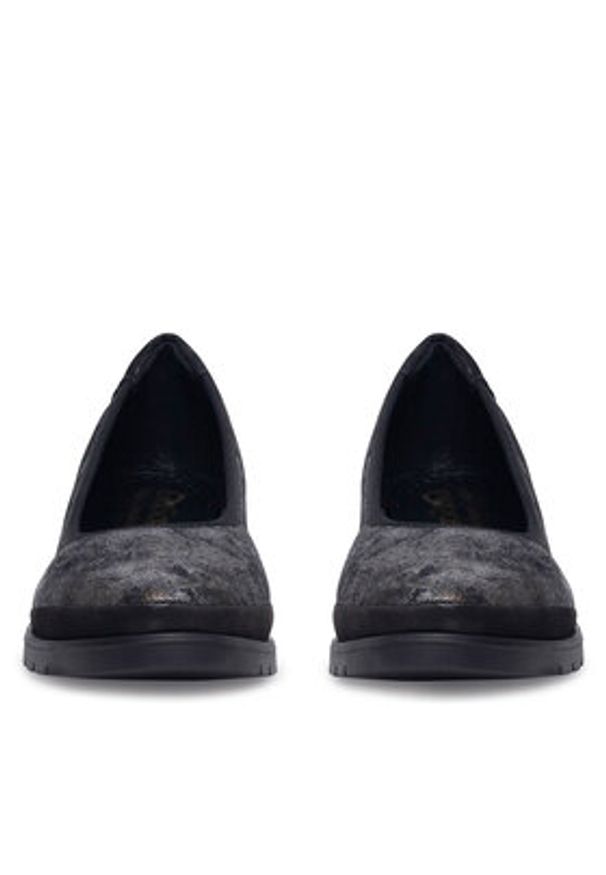 Go Soft Baleriny EST-TOMI-02 Czarny. Kolor: czarny. Materiał: skóra