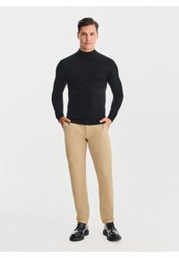 Pako Lorente - PAKO LORENTE – Czarny półgolf męski. Kolor: czarny. Materiał: poliamid, wiskoza. Wzór: gładki, ze splotem #4