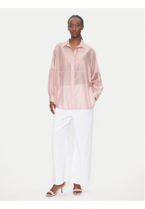 ACCESS FASHION Koszula 53-7068-104 Różowy Loose Fit. Kolor: różowy. Materiał: lyocell