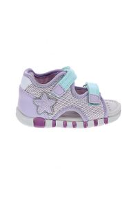 Geox - Sandały GEOX B SANDAL IUPIDOO GIR Fioletowy. Kolor: niebieski. Materiał: syntetyk, tkanina. Sezon: lato