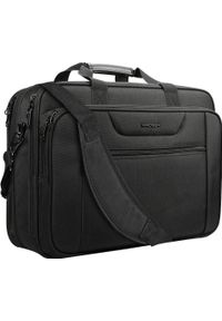 Torba KROSER KROSER Biznesowa torba na laptopa 17,3 pojemna rozszerzalna teczka na ramię. Styl: biznesowy