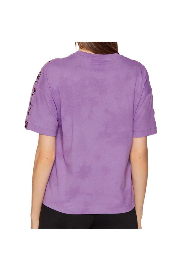 Koszulka sportowa damska Champion Wmns Organic Cotton Blend Tie Dye. Kolor: fioletowy. Długość rękawa: krótki rękaw. Długość: krótkie